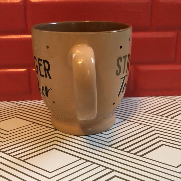 “Stronger Together” Unity & Strength Uplifting Message Ceramic Coffee Tea Mug - Picture 4 of 8